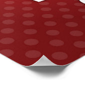 Red Behalt Calm and Bake on Poster (Ecke)