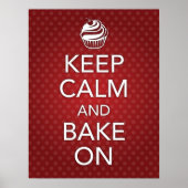 Red Behalt Calm and Bake on Poster (Vorne)