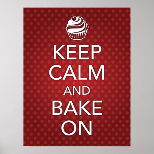Red Behalt Calm and Bake on Poster (Vorne)