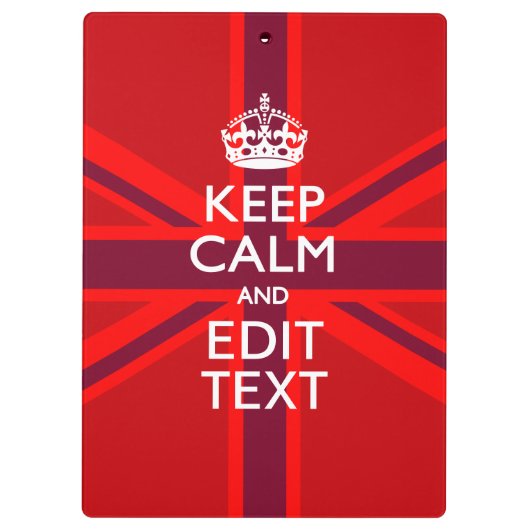 Red Behalt Calm Haben Sie Ihren Text auf der Flagg Klemmbrett (Rückseite)