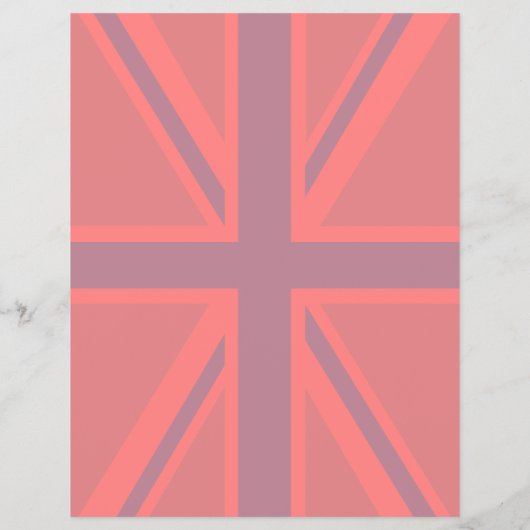 Red Behalt Calm und Ihr Text auf der Flagge der Un Flyer (Hinten)