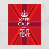 Red Behalt Calm und Ihr Text auf der Flagge der Un Flyer (Vorne)