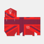 Red Behalt Calm und Ihr Text auf der Flagge der Un Geschenkschachtel (Ungefaltet)