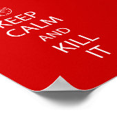 Red Behalt Calm Volleyball Poster (Ecke)