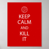 Red Behalt Calm Volleyball Poster (Vorne)