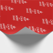 Red Behalt Calm Weihnachtsverpackung Papier Schütt Geschenkpapier (Ecke)