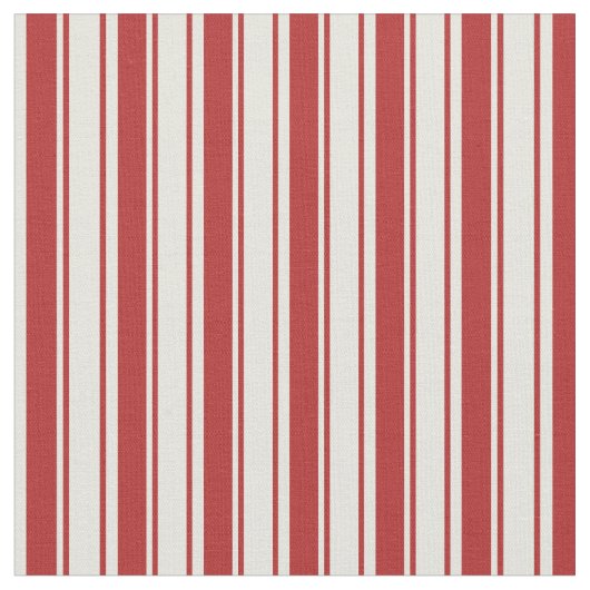 Red & Beige Muster Stoff (Nahaufnahme)