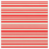 Red & Beige Muster Stoff (Nahaufnahme)