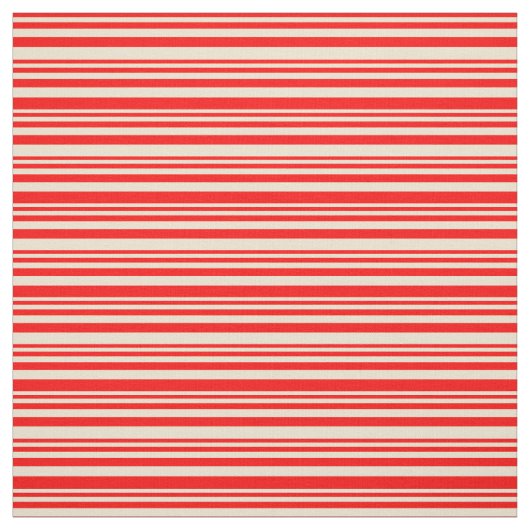 Red & Beige Muster Stoff (Muster)