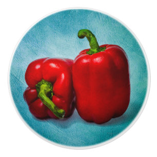 Red Bell Paprikaschoten Keramikknauf