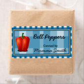Red Bell Pepper Custom Canning Labels (Insitu)