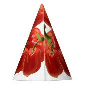 Red Bell Pepper Frisch vom Markt Partyhütchen (Rückseite)