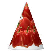 Red Bell Pepper Frisch vom Markt Partyhütchen (Links)