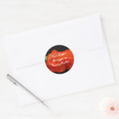Red Bell Pepper Runder Aufkleber (Umschlag)