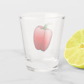 Red Bell Pepper Schnapsglas (Rückseite)