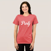 Red Bella-Leinwand Party T - Shirt (Vorderseite voll)