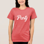 Red Bella-Leinwand Party T - Shirt (Vorderseite)