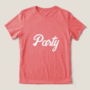 Red Bella-Leinwand Party T - Shirt