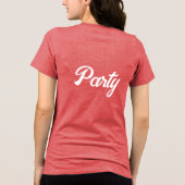 Red Bella-Leinwand Party T - Shirt (Rückseite)