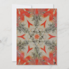 Red-bellied Woodpecker Geometric Textured Card Feiertagskarte