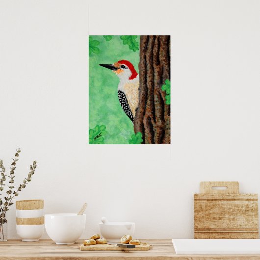 Red Bellied Woodpecker Poster (Küche)
