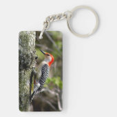 Red Bellied Woodpecker Schlüsselanhänger (Rückseite)