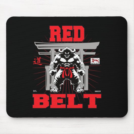 Red Belt Championship in Sight! Mousepad (Vorne)