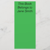 Red Beret Menükarte (Rückseite)