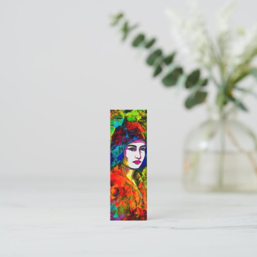 Red Beret Mini Visitenkarte (Stehend Vorderseite)