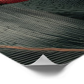 Red Berries and Exotic Seed Pods on Black Poster (Ecke)