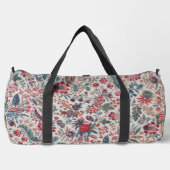 Red Berries and Vines Pattern Duffle Bag (Vorderseite)