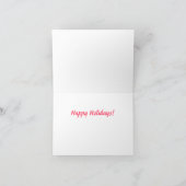 Red Berries Custom Holiday Card Feiertagskarte (Innenseite)