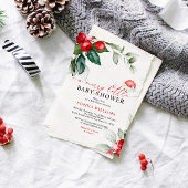 Red Berries eine fröhliche kleine Babydusche Einla Einladung