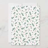 Red Berries Foto Frohe Weihnachten Frohes Neues Ja (Rückseite)