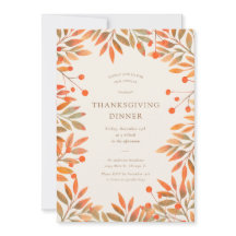 Red Berries & Gold Blätter Erntedank Dinner