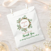 Red Berries Green Blätter Weihnachtsfeier Geschenktütchen (Ausgeschnitten)