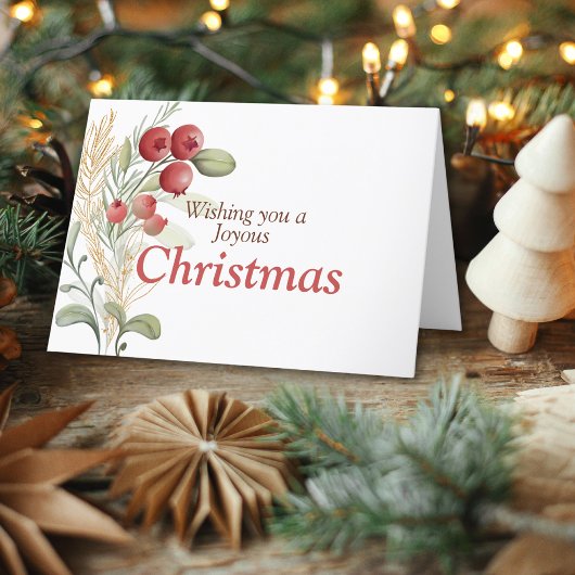 Red Berries Greenery Elegante Weihnachten