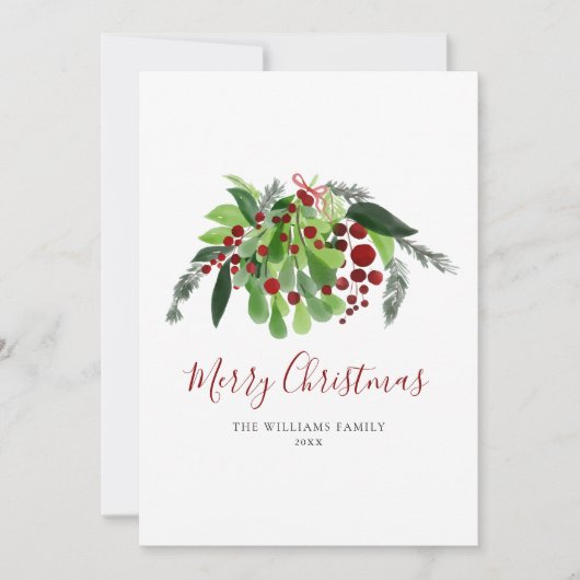 Red Berries Grüne Weihnachten (Vorderseite)
