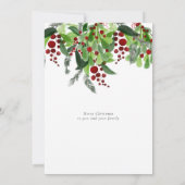 Red Berries Grüne Weihnachten (Rückseite)