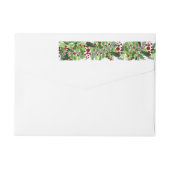 Red Berries Grüne Weihnachtsfeiertag  (Rückseite)