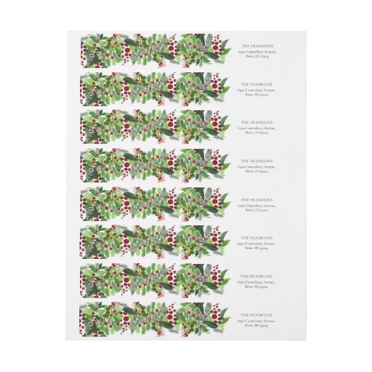 Red Berries Grüne Weihnachtsfeiertag (Bogen)