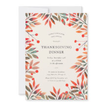 Red Berries & Herbstlaubs Erntedank Dinner