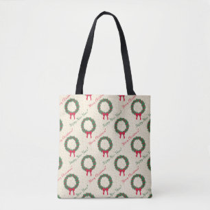 Red Berries Holly Frohe Weihnachten Tasche