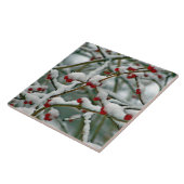 Red Berries im Winter Snow iPad Pro Cover Fliese (Seite)