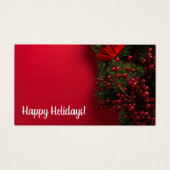 Red Berries & Mistletoe, Christmas Raffle Ticket (Vorderseite)