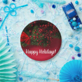 Red Berries & Mistletoe, Weihnachten Pappteller (Party)