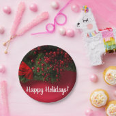 Red Berries & Mistletoe, Weihnachten Pappteller (Party)