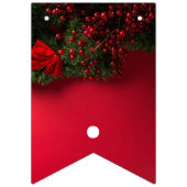 Red Berries & Mistletoe, Weihnachten Wimpelkette (Erste Fahne)