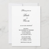 Red Berries mit Frost Winter Wedding Einladung (Rückseite)