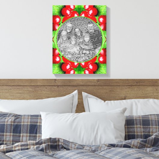Red Berries Nature Frame erstellen Sie Ihr eigenes Leinwanddruck (Insitu (Schlafzimmer))